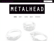Tablet Screenshot of metalheadjewellery.com